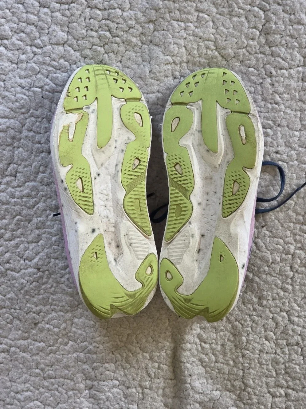 Hoka Skyflow Womens 8.5 B Pink Blue Running Shoes Sneakers 1155113 MTW